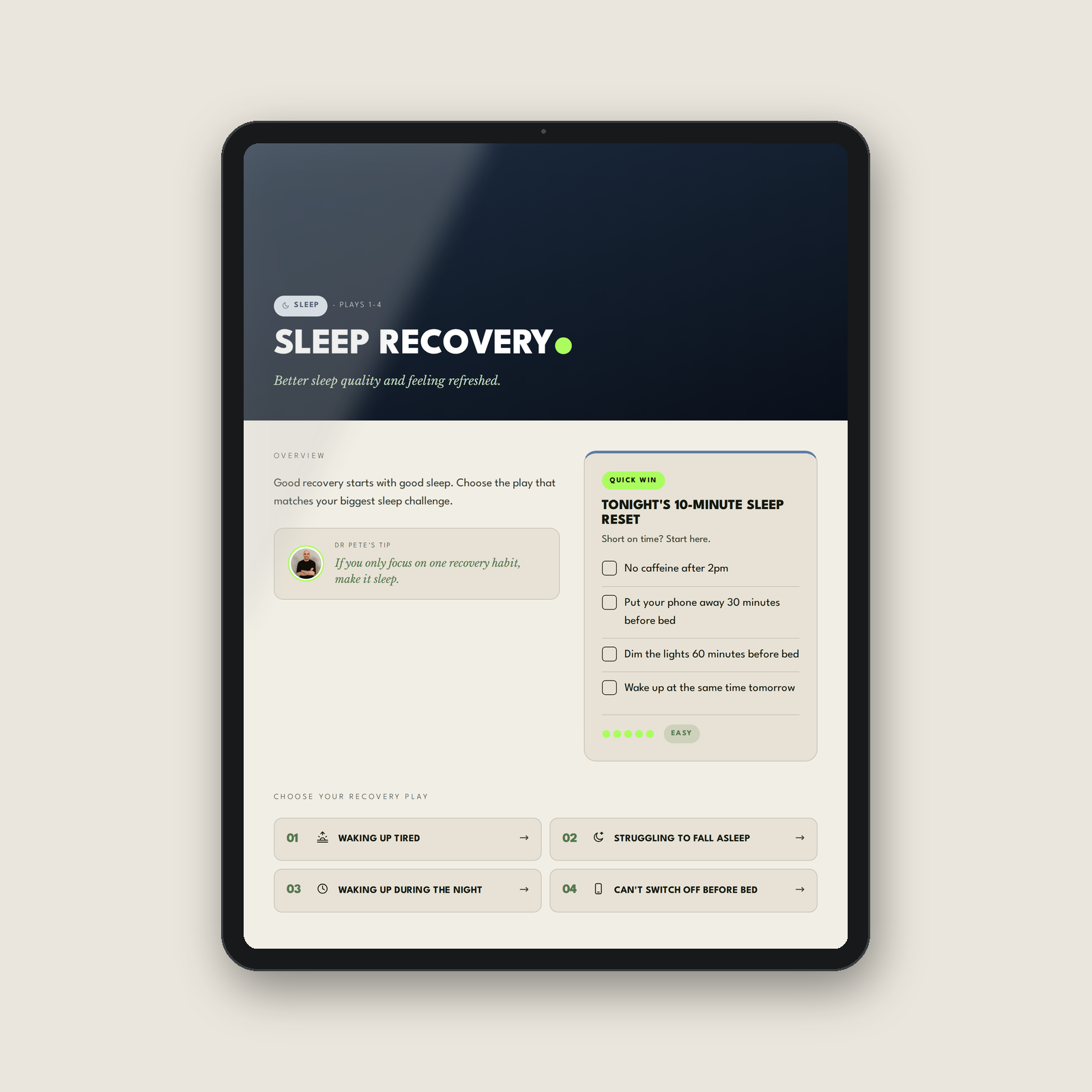 The At-Home Recovery Blueprint