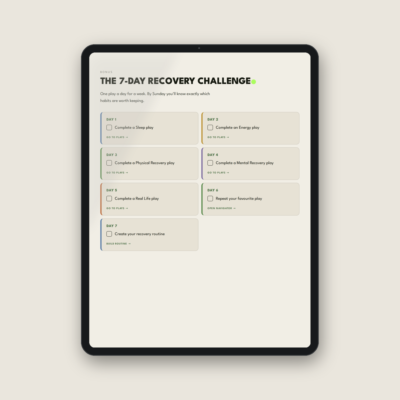 The At-Home Recovery Blueprint